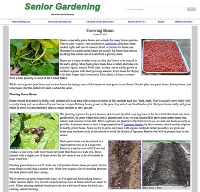 How We Grow Our Beans