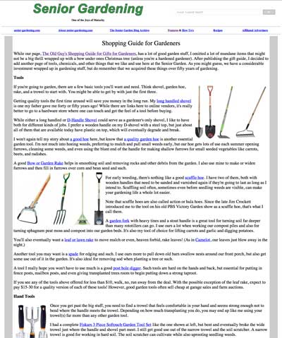 Shopping Guide for Gardeners