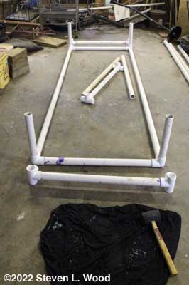 Uprights added to frame base