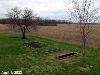 April, 2022, animated GIF of our Senior Garden