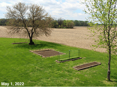 May, 2022, animated GIF of our Senior Garden