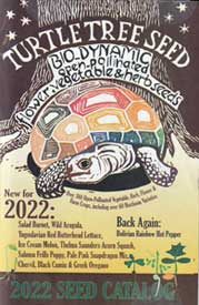 Turtle Tree Seed Initiative 2022 Catalog Cover