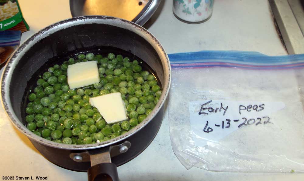 Last of our frozen peas