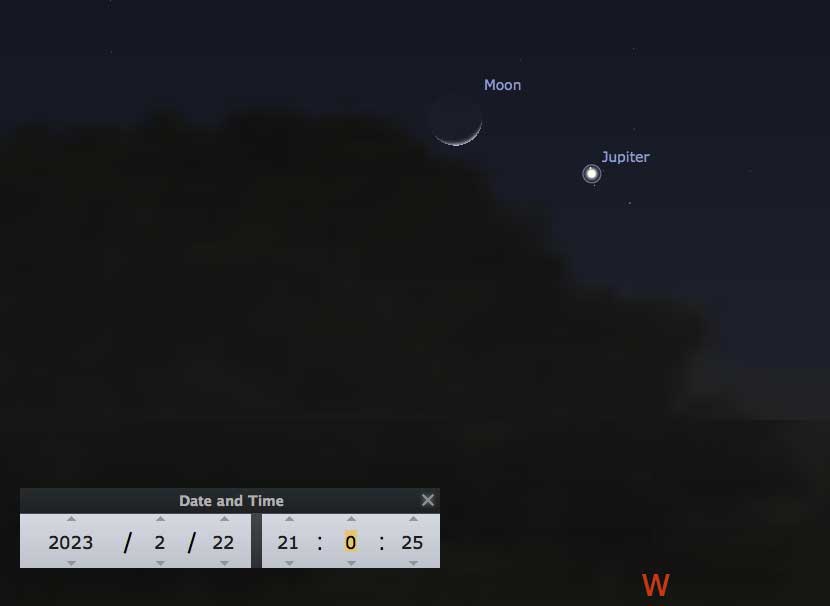 Stellarium view