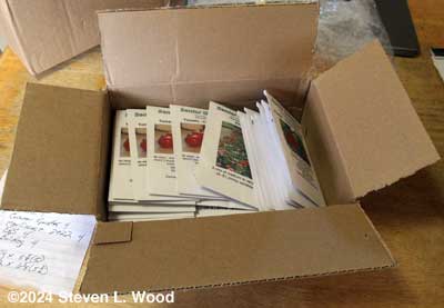 Seed packets for seed library