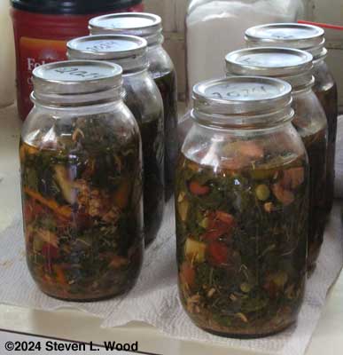 Canned kale soup