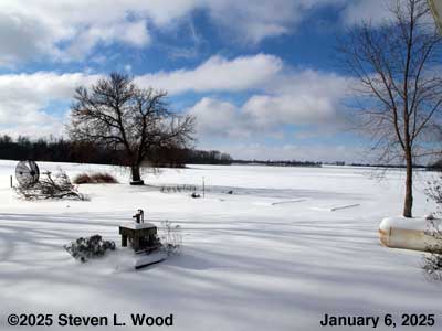 Our snowy Senior Garden - January 6, 2025