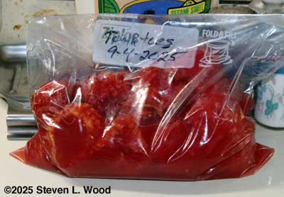 Tomatoes for freezing